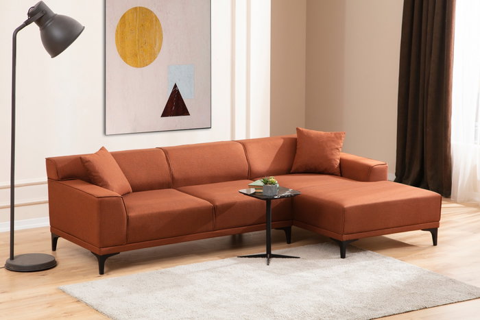 Atelier Del Sofa Petra R Corner Sofá Esquinero Naranja